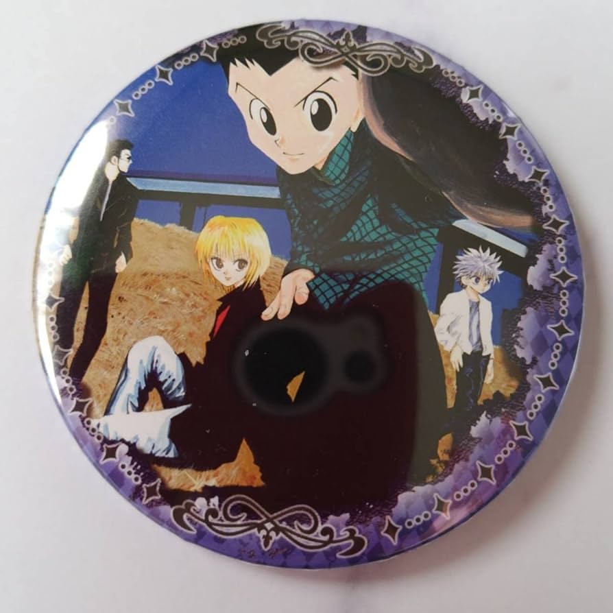 ハンターハンター　缶バッジ　キルアクラピカレオリオ　ジャンフェス　スーツ ハンターハンター缶バッジキルアクラピカレオリオジャンフェススーツ